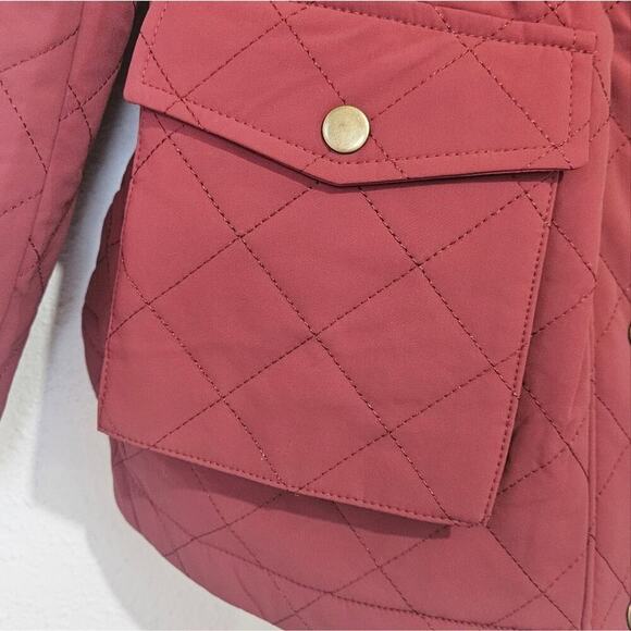Eden Society Quilted Jacket with Sherpa Lining, Red, Size Small NWOT - Picture 5 of 9